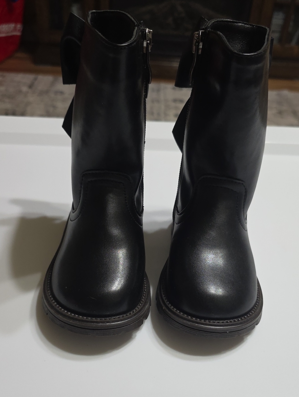 Women's Black Ankle Booties with Side Zip